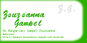 zsuzsanna gampel business card